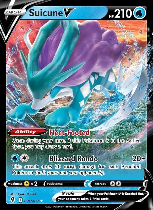 Image of Suicune V Evolving Skies (EVS) #031