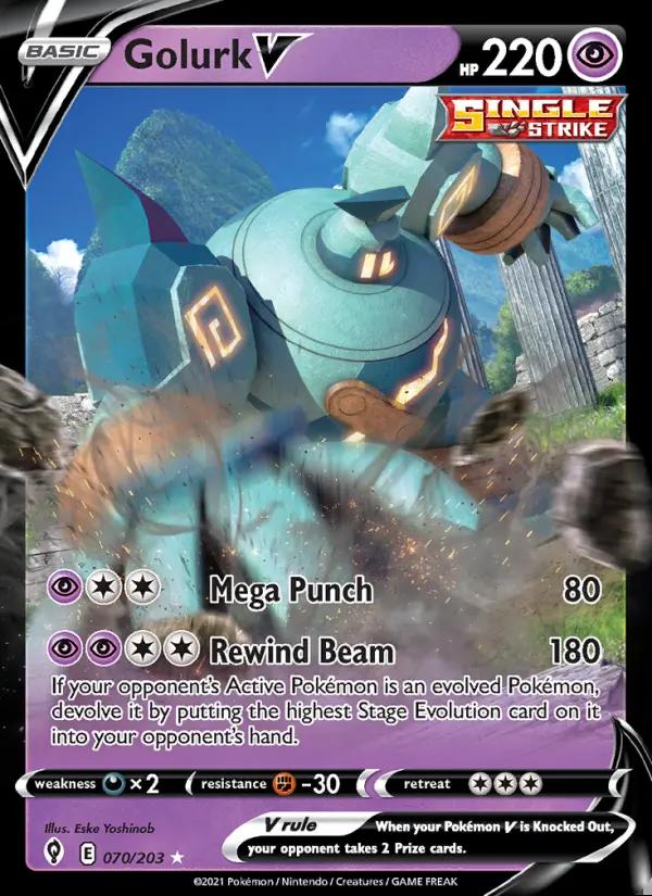 Image of Golurk V Evolving Skies (EVS) #070