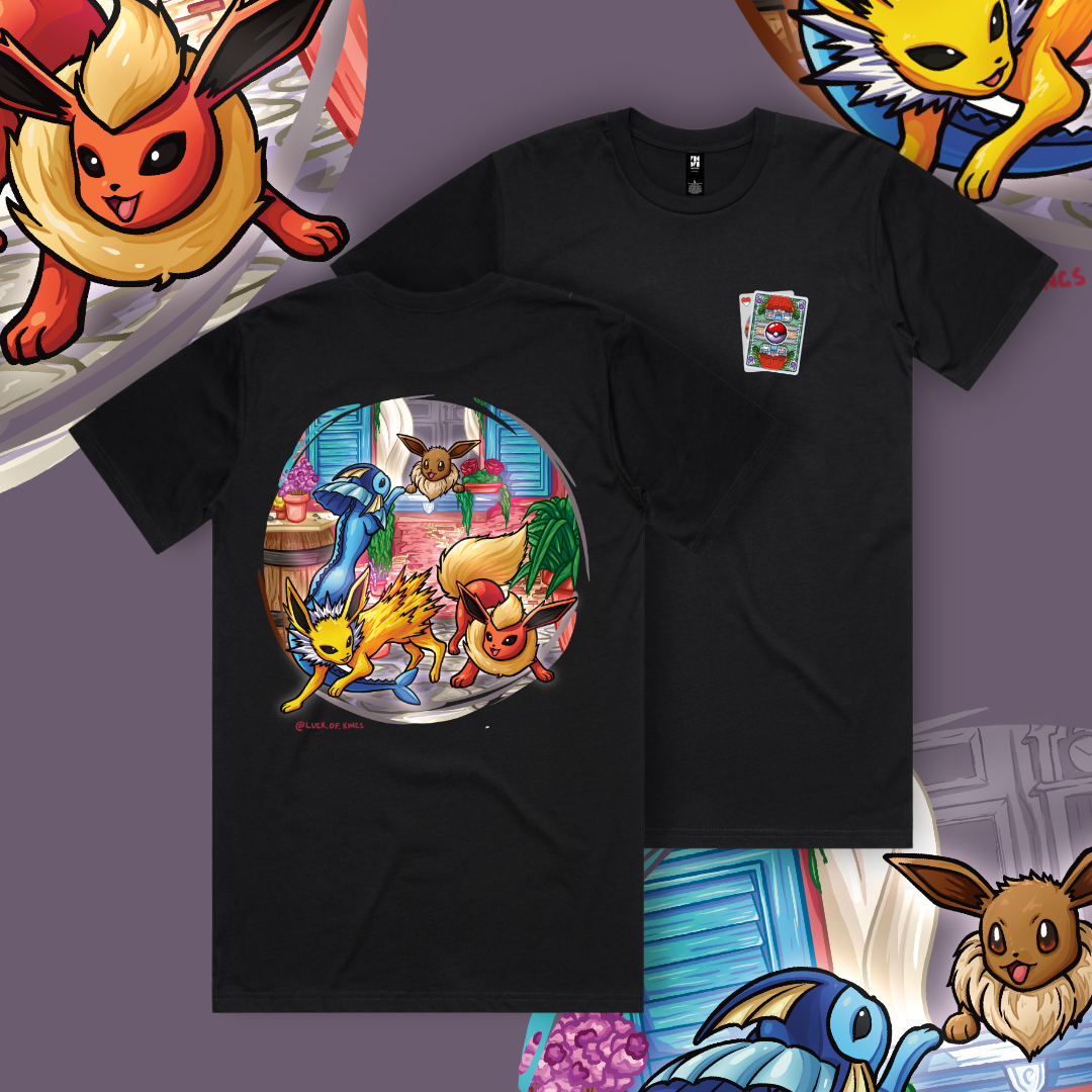 POKER:Mon Evolved T-Shirt Black - Luck of Kings Apparel