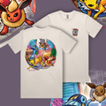 Image of POKER:Mon Evolved T-Shirt Butter - Luck of Kings Apparel - Pop Culture Larrikin 