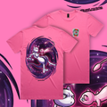Image of POKER:Mon Experiment T-Shirt Pink - Luck of Kings Apparel - Pop Culture Larrikin 