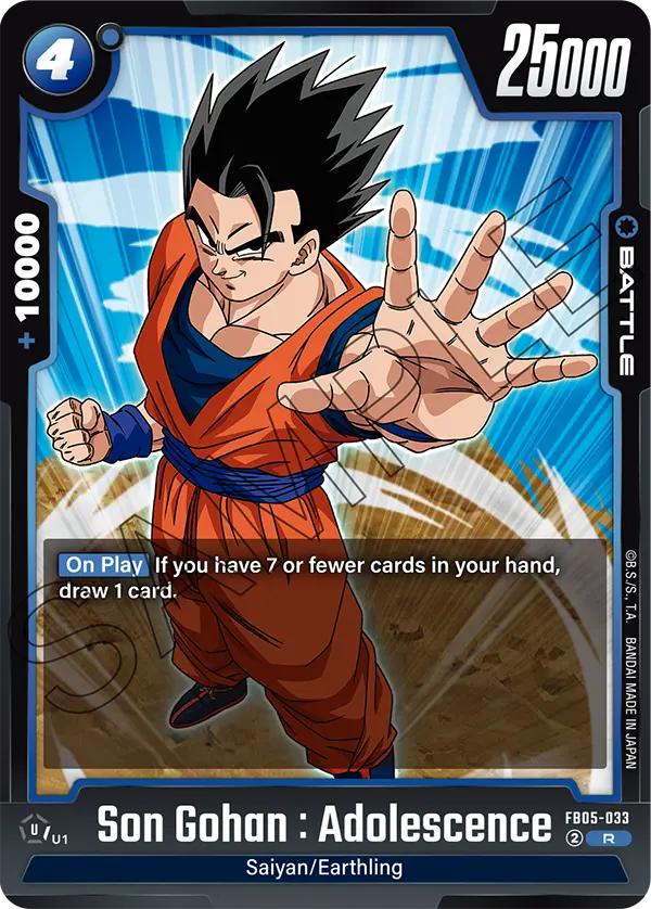 FB05-033 R Son Gohan : Adolescence HOLO - Pop Culture Larrikin 