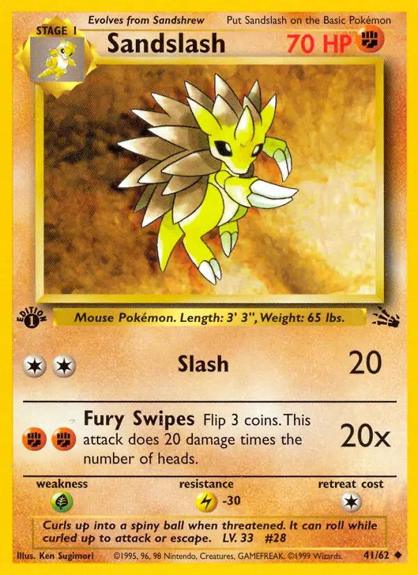Image of Sandslash Fossil (FO) #41