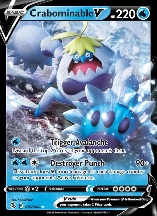 Image of Crabominable V Fusion Strike (FST) #076