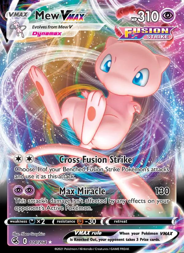 Image of Mew VMAX Fusion Strike (FST) #114