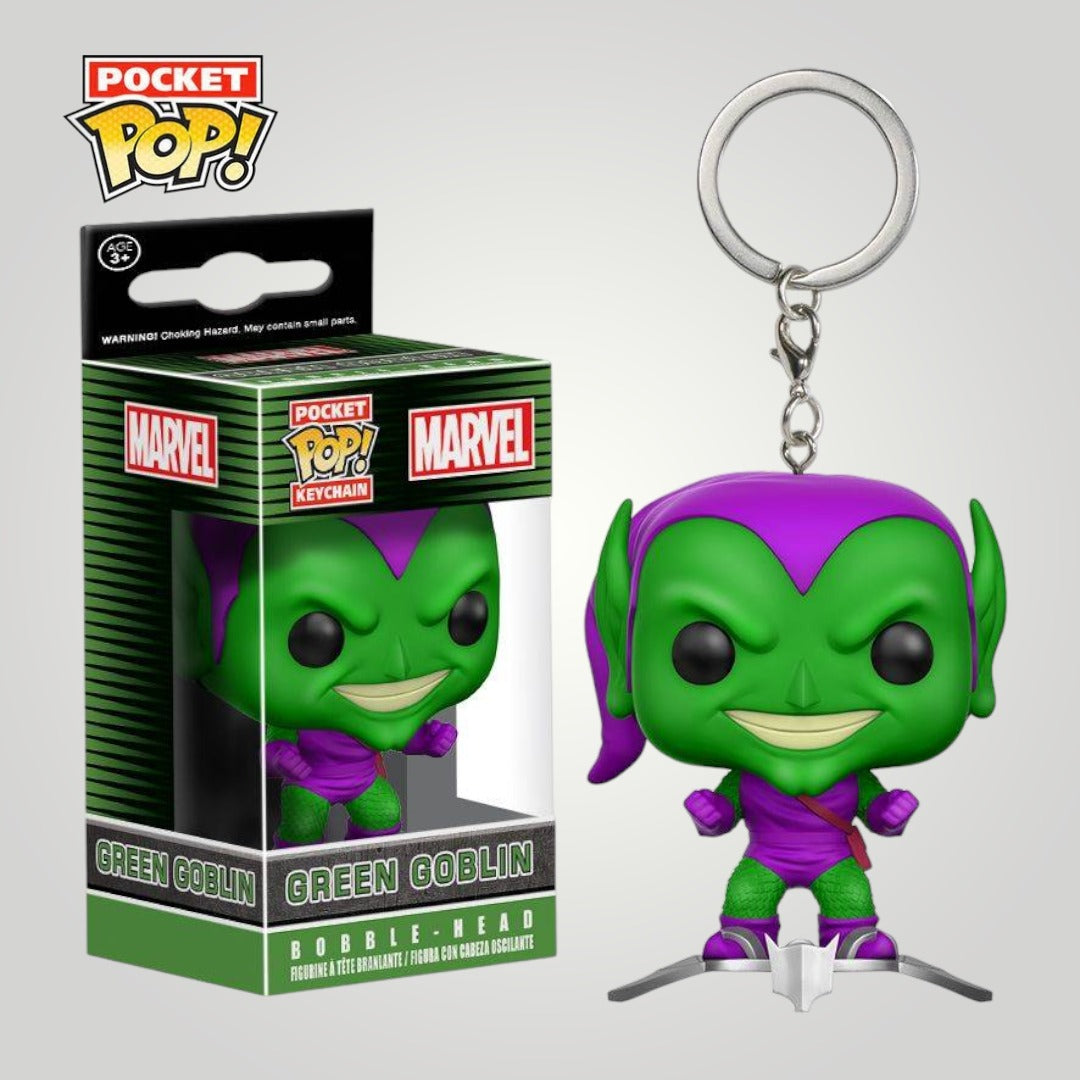 Marvel Comics - Green Goblin on Glider US Exclusive Pocket Pop! Keychain - Pop Culture Larrikin