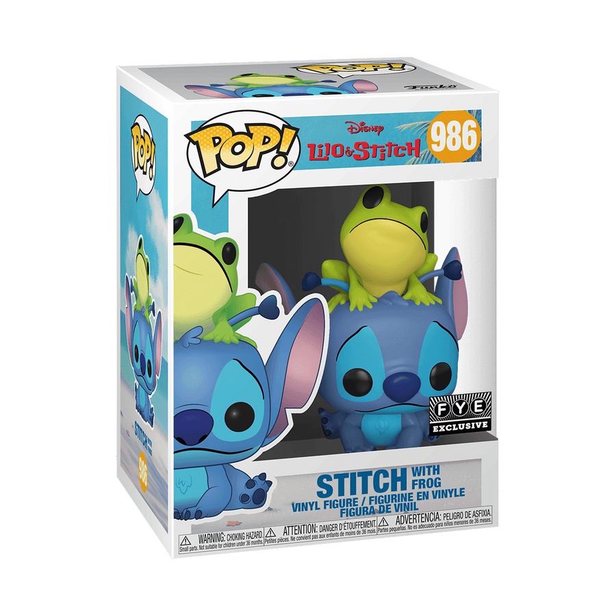 Funko Pop! Stitch with Frog #986 - Lilo & Stitch (FYE Exclusive) vinyl figure