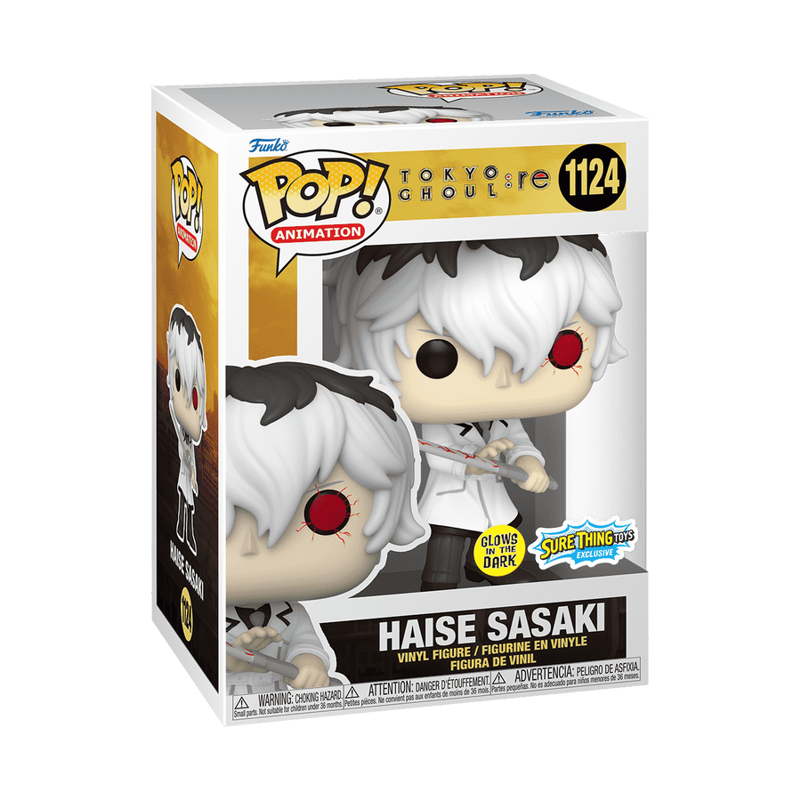 Funko Pop! Haise Sasaki Glow #1124 - Tokyo Ghoul:re (Exclusive release) vinyl figure (image 2)