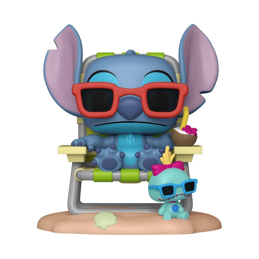 Lilo & Stitch – Stitch in Sunlounger - Premium Pop! Vinyl