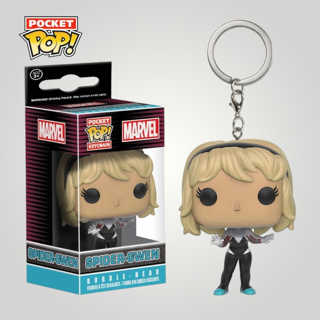 Marvel Comics - Spider-Gwen Unhooded US Exclusive Pocket Pop! Keychain - Pop Culture Larrikin