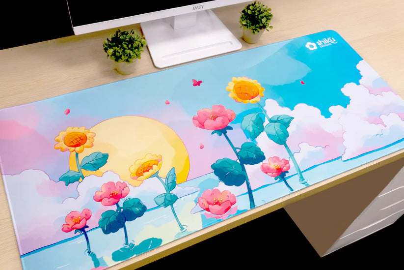 Image of Flowers by Day XXL Deskmat - Shiku - Pop Culture Larrikin 