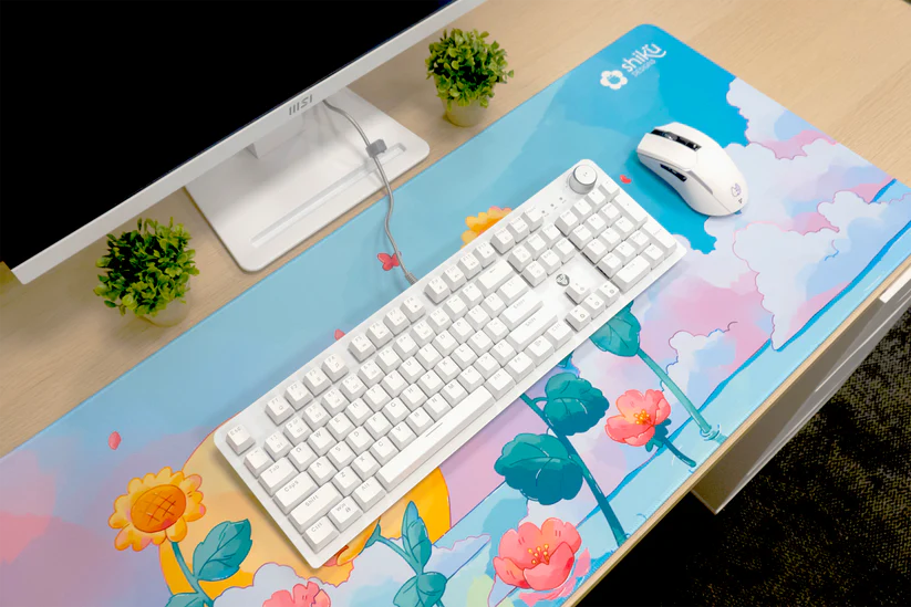Image of Flowers by Day XXL Deskmat - Shiku - Pop Culture Larrikin 