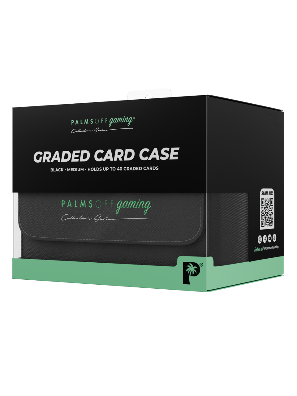 Collector's Series Graded Card Case Medium - Black - Palms Off Gaming