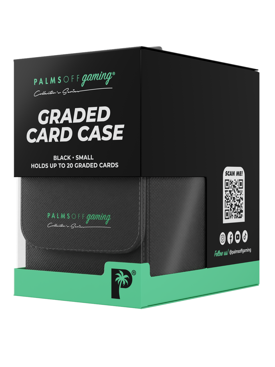 Collector's Series Graded Card Case Small - Black - Palms Off Gaming