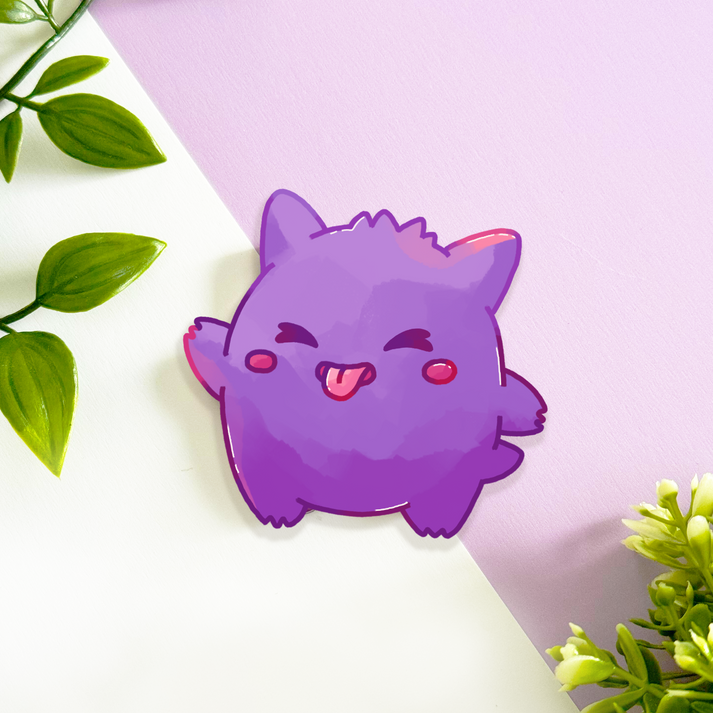 Gengar Sticker - Pop Culture Larrikin 
