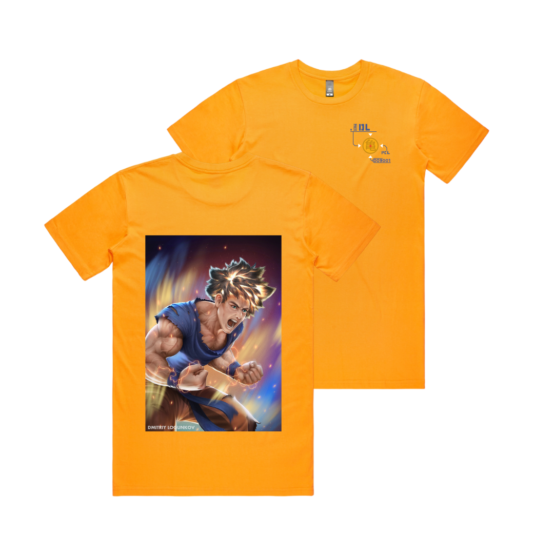 Dragon Ball Z Inspired Goku T-Shirt by Dmitriy Logunkov - Pop Culture Larrikin