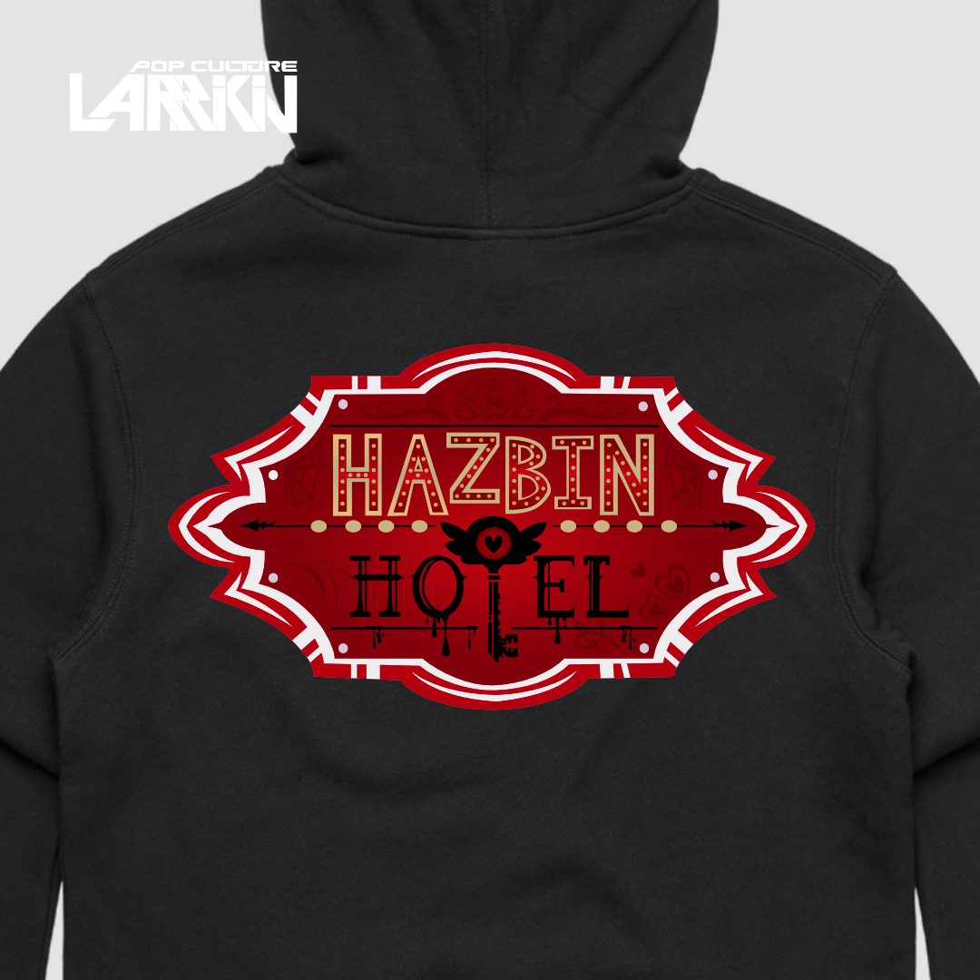 Hazbin Hotel Inspired Hoodie - Razzle Dazzle Design - Larrikin Original - Pop Culture Larrikin 