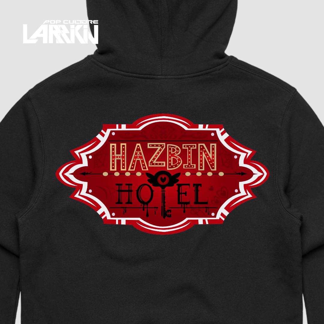 Hazbin Hotel Inspired Hoodie - Razzle Dazzle Design - Larrikin Original - Pop Culture Larrikin