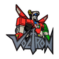 Voltron - Voltron Bust with Logo Enamel Pin - Pop Culture Larrikin 