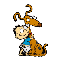 Rugrats - Tommy & Spike Enamel Pin - Pop Culture Larrikin 