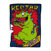 Rugrats - Reptar Cereal Glow Enamel Pin - Pop Culture Larrikin 