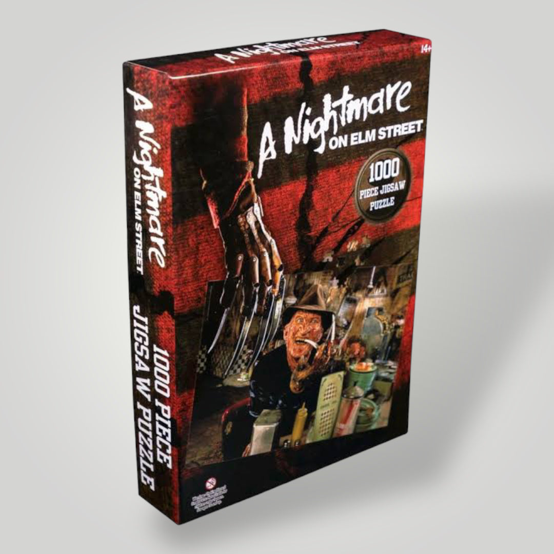 A Nightmare on Elm Street - Freddy Krueger at the Diner puzzle - 1000 piece - Pop Culture Larrikin 