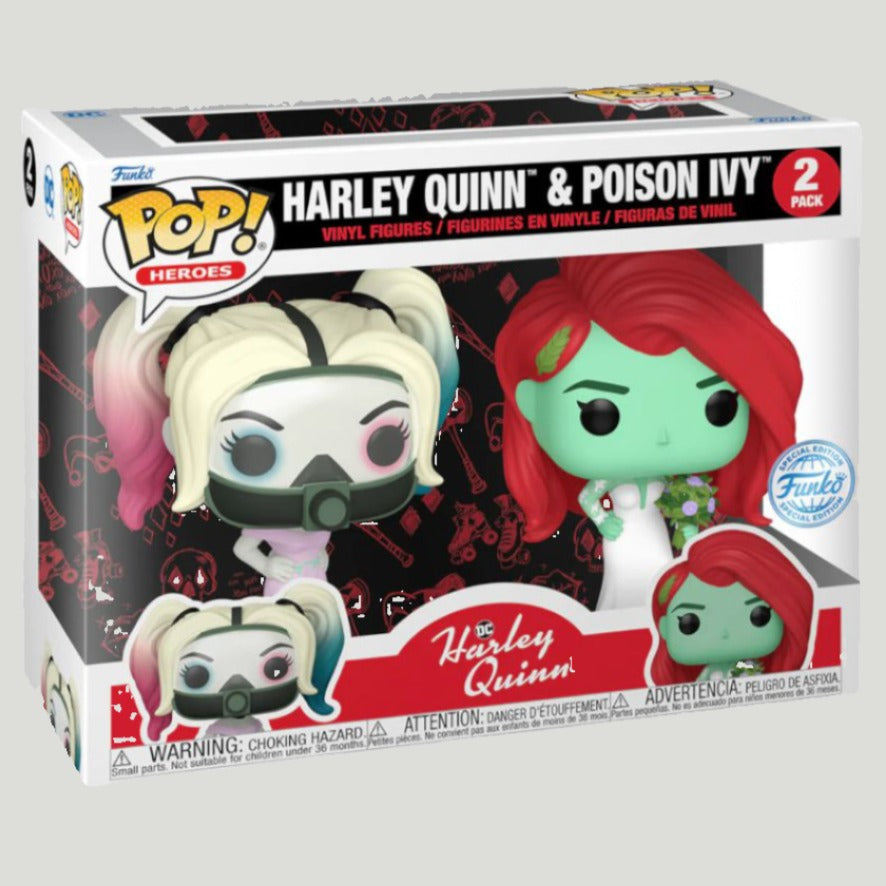 DC - Harley Quinn: Animated - Harley Quinn & Poison Ivy Wedding 2-pk Pop! Vinyl - Pop Culture Larrikin 