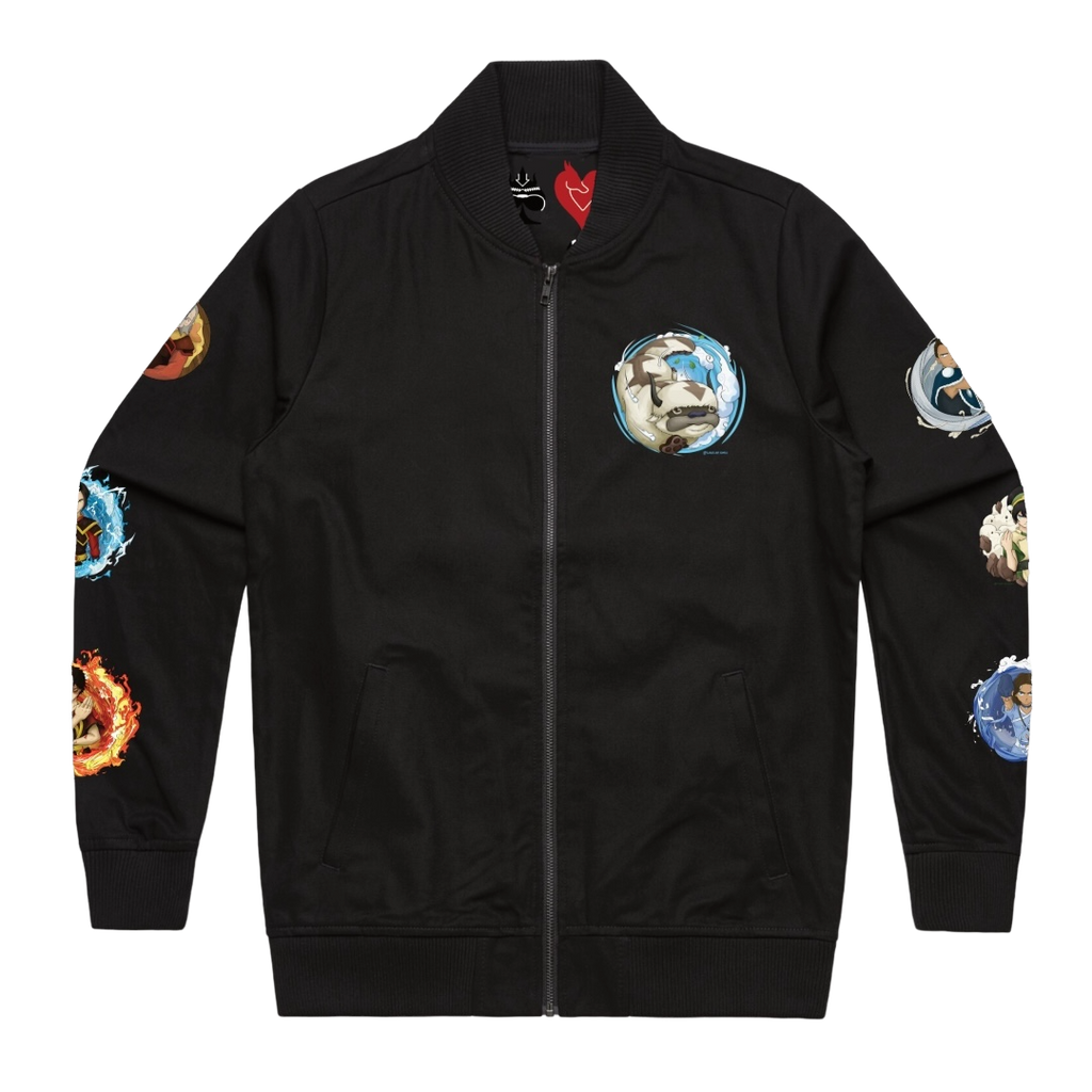 Avatar: The Last Airbender Inspired AS Colour Bomber Jacket - Luck of Kings - Pop Culture Larrikin