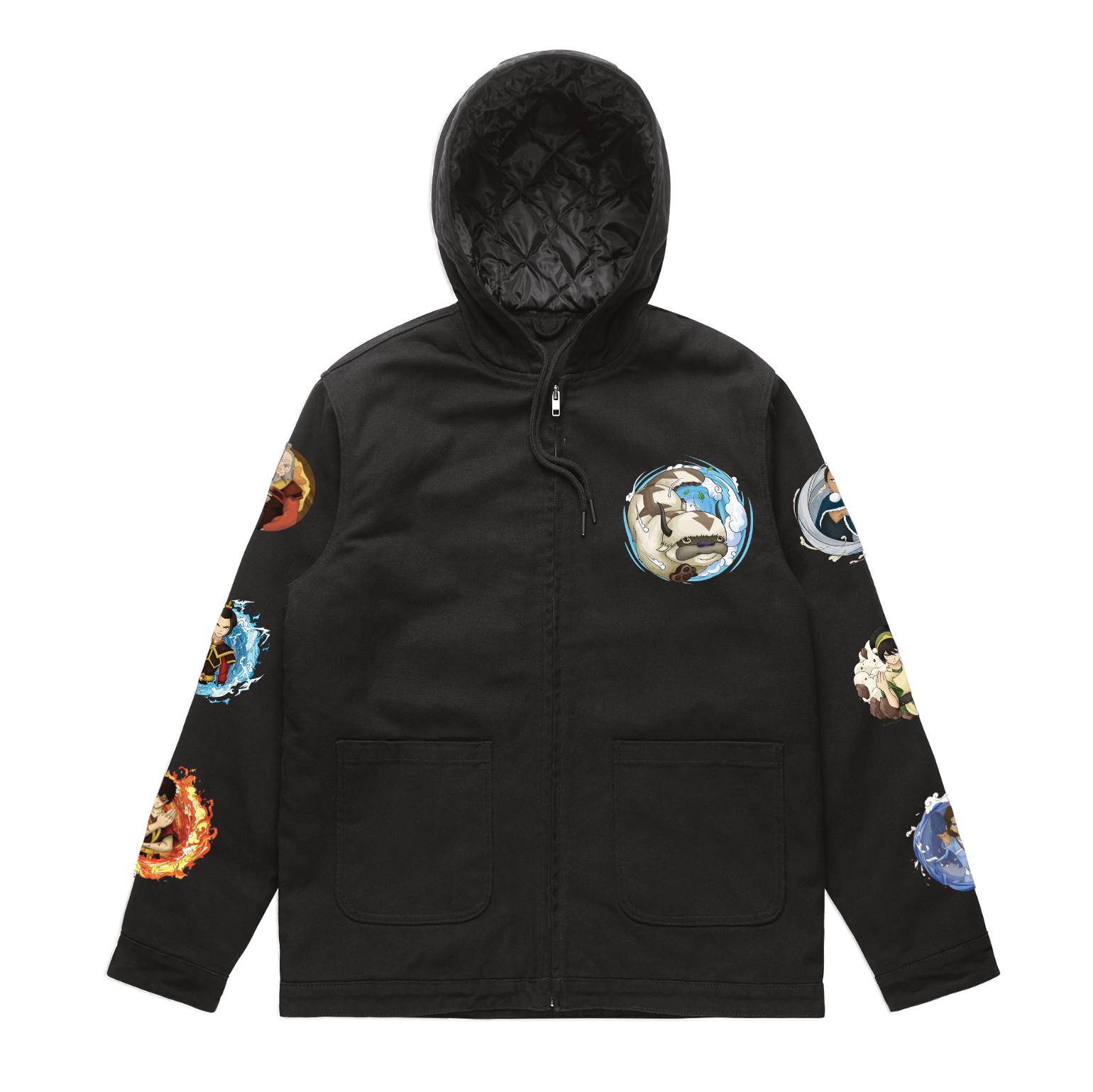 Avatar: The Last Airbender Inspired AS Colour Bomber Jacket - Luck of Kings - Pop Culture Larrikin