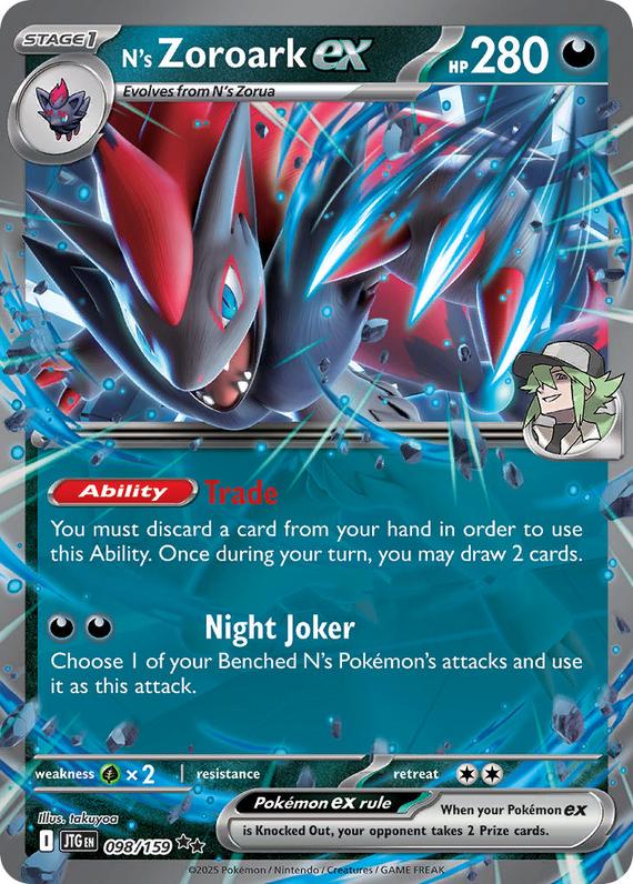 Image of Ns Zoroark ex Journey Together (JTG) #098