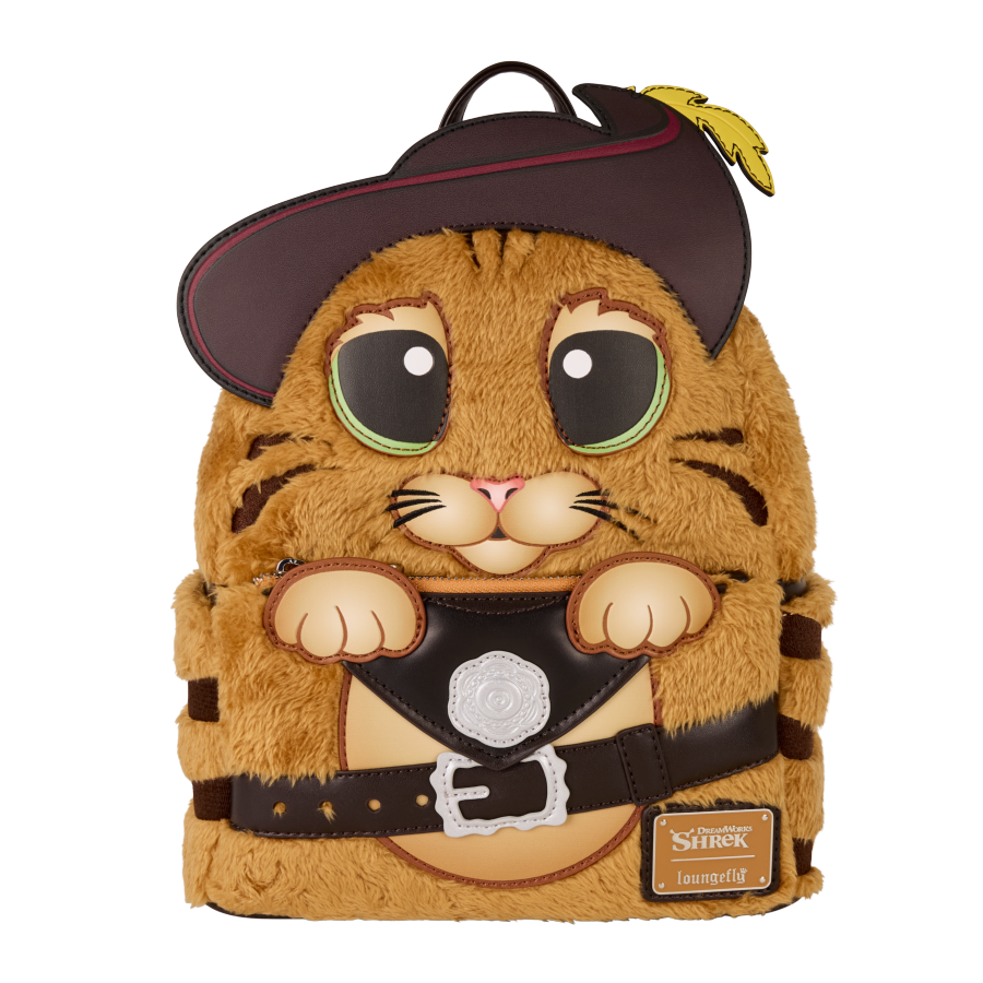 Shrek - Puss In Boots Cosplay Faux Fur Mini Backpack