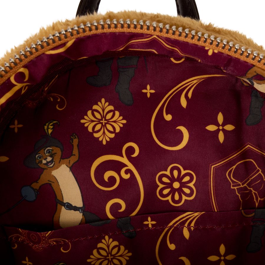 Shrek - Puss In Boots Cosplay Faux Fur Mini Backpack