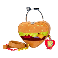 Spongebob - Krabby Patty Plush Crossbody Bag - Pop Culture Larrikin 
