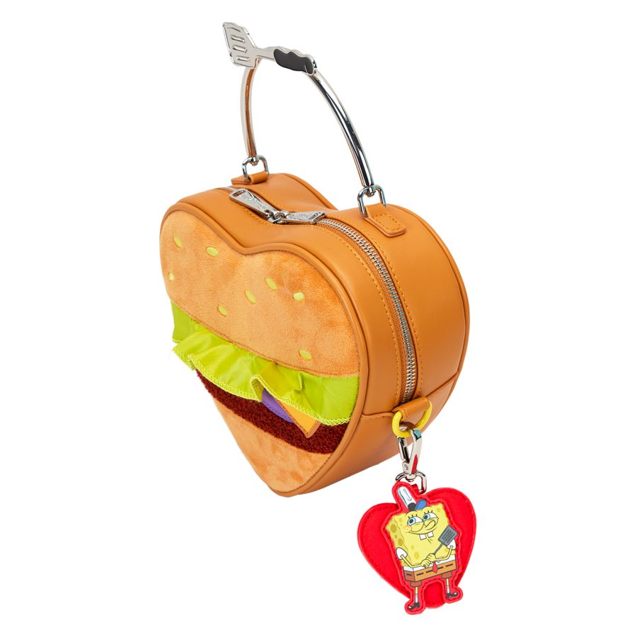 Spongebob - Krabby Patty Plush Crossbody Bag - Pop Culture Larrikin 