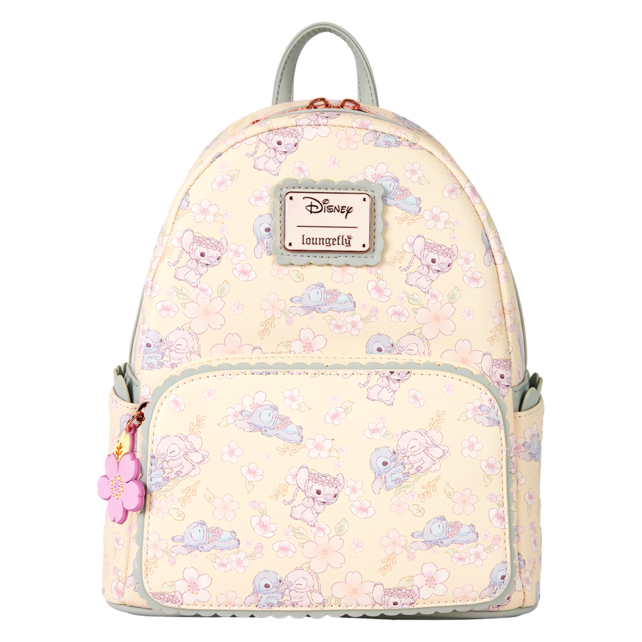 Disney Cute Stitch Cherry Blossom Mini Backpack - Pop Culture Larrikin 