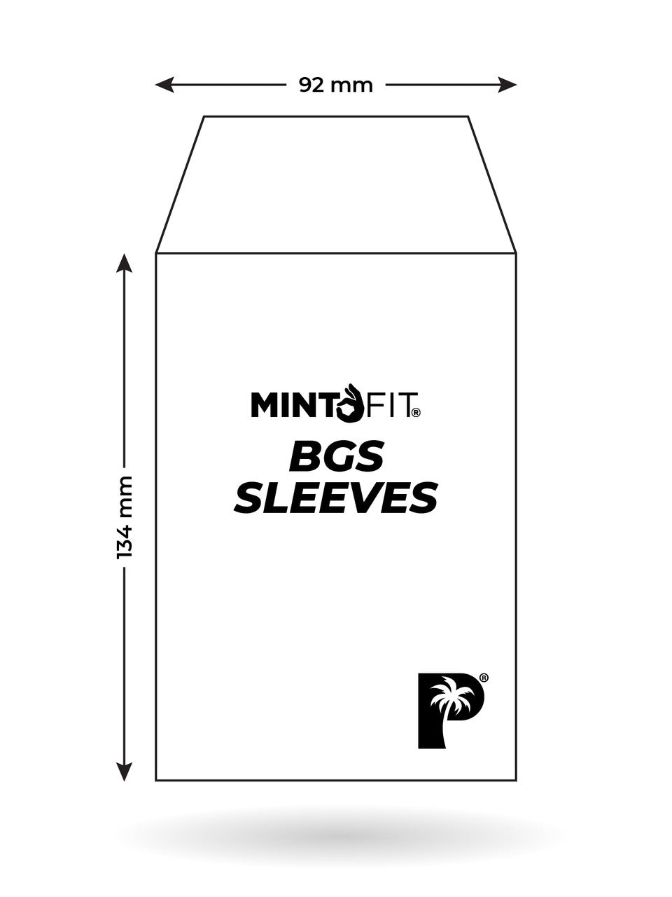 MintFit BGS Graded Card Sleeves Regular 100pc - Palms Off Gaming