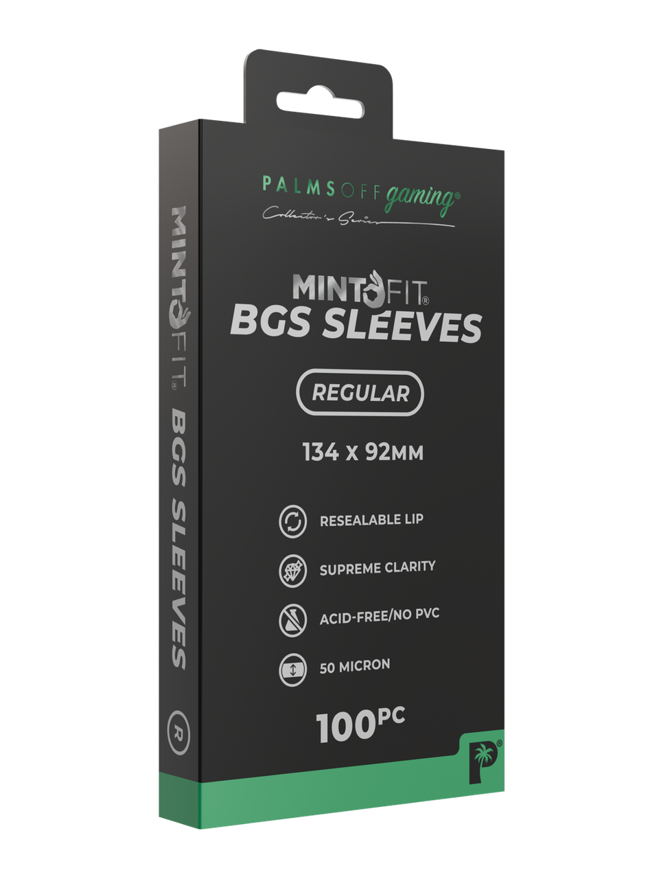 MintFit BGS Graded Card Sleeves Regular 100pc - Palms Off Gaming
