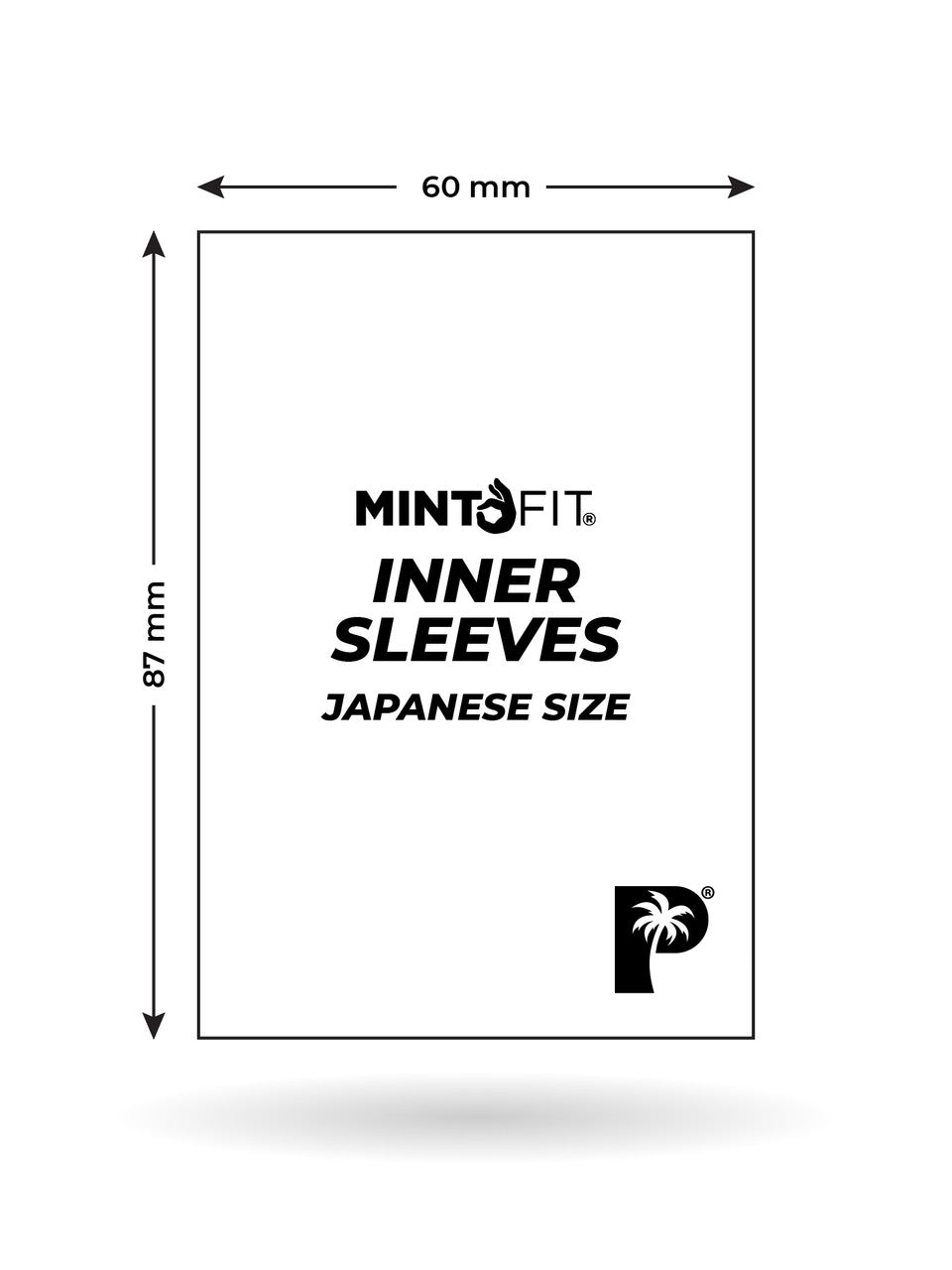 MintFit Inner Sleeves Japanese Mini Size 100pc - Palms Off Gaming