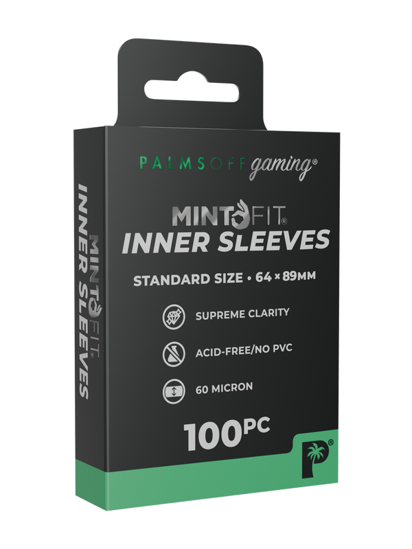 MintFit Inner Sleeves - Standard Size - 100pc - Palms Off Gaming