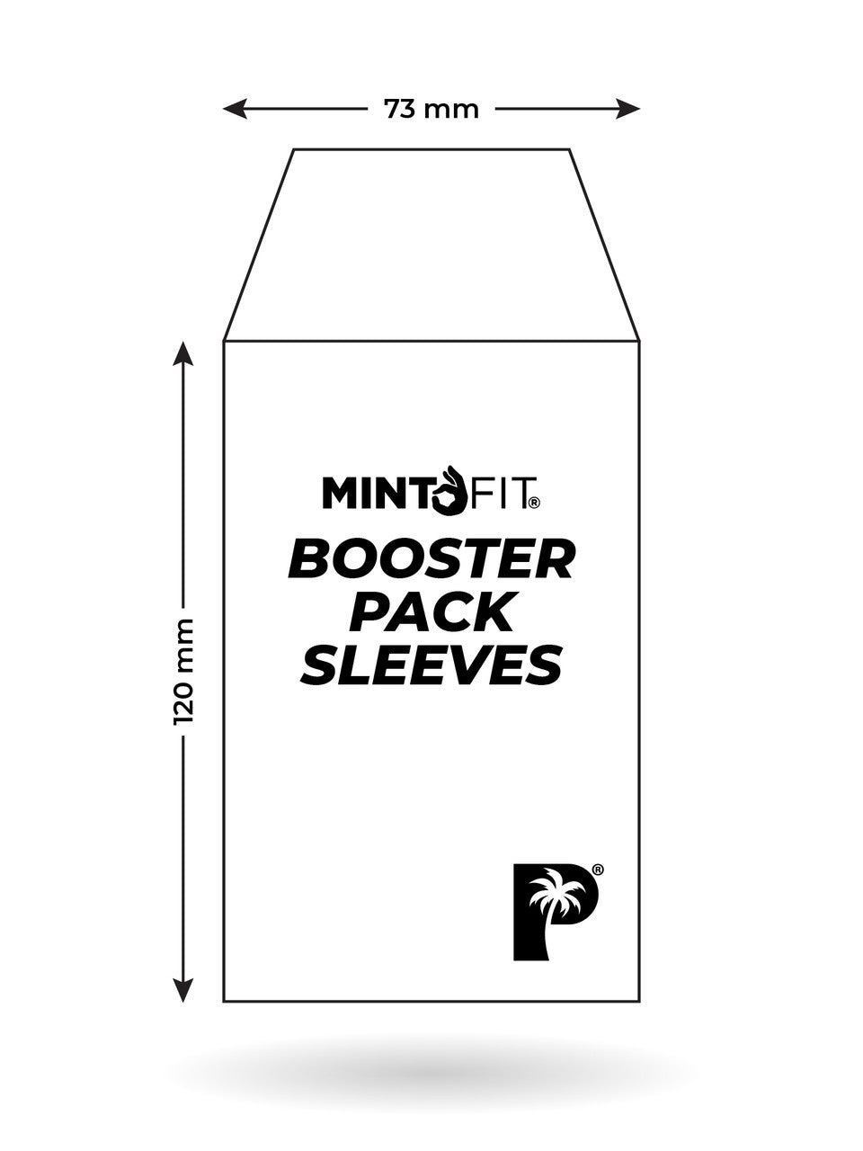 MintFit Booster Pack Sleeves Extra Thick 50pc - Palms Off Gaming