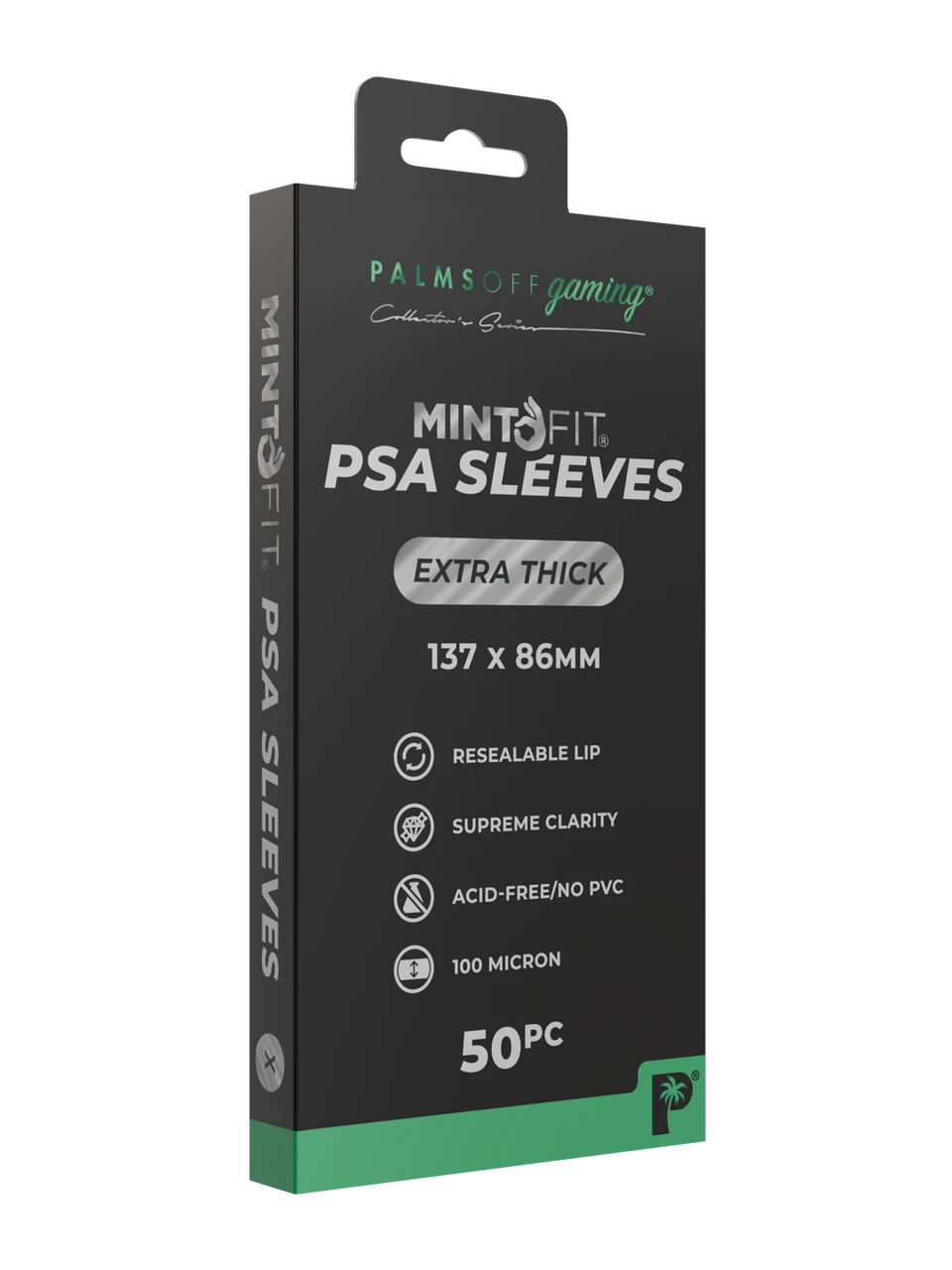 MintFit PSA Graded Card Sleeves - Extra Thick 50pc - Palms Off Gaming