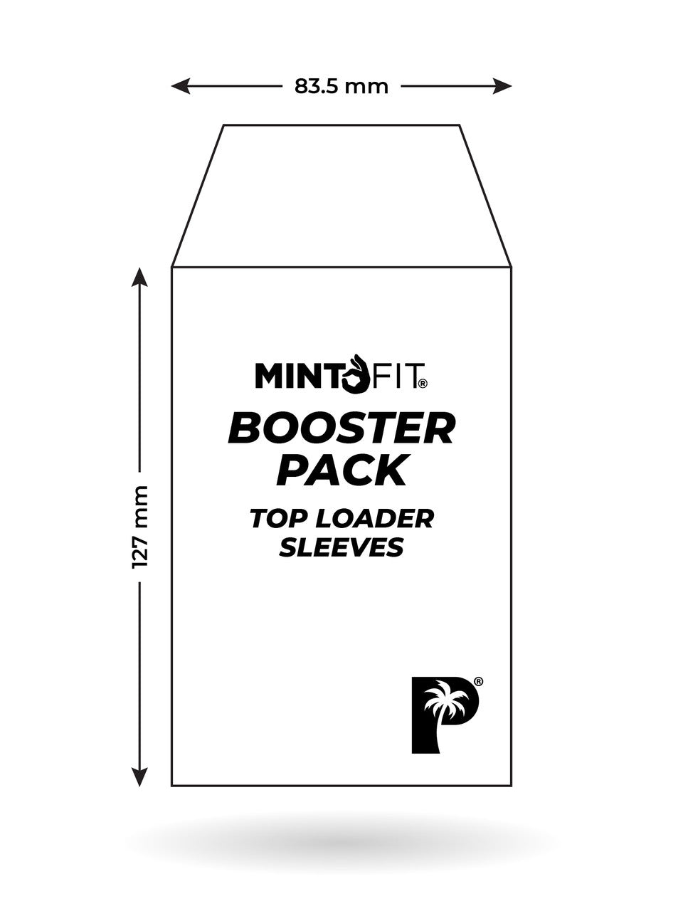 MintFit Booster Pack Loader Sleeves 50pc - Palms Off Gaming