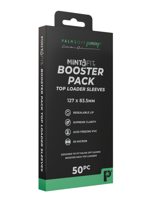 MintFit Booster Pack Loader Sleeves 50pc - Palms Off Gaming