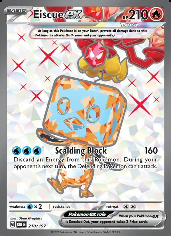 Image of Eiscue ex Obsidian Flames (OBF) #210