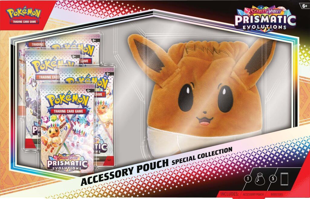 Prismatic Evolutions Accessory Pouch Pokemon TCG Scarlet & Violet 8.5 - Pop Culture Larrikin 