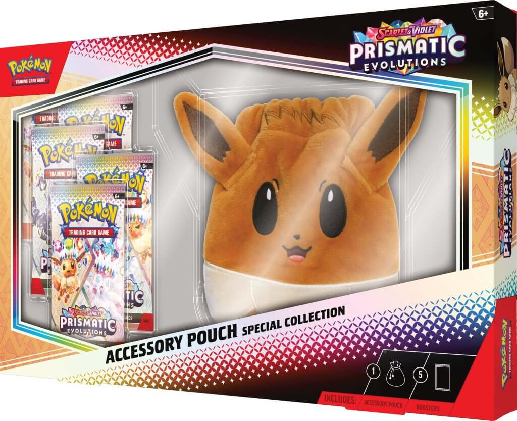 Prismatic Evolutions Accessory Pouch Pokemon TCG Scarlet & Violet 8.5 - Pop Culture Larrikin 