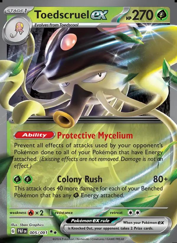Image of Toedscruel ex Paldean Fates (PAF) #005