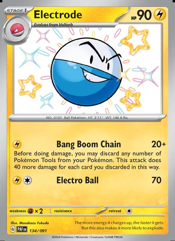 Image of Electrode Paldean Fates (PAF) #134