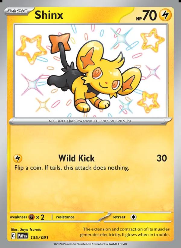 Image of Shinx Paldean Fates (PAF) #135