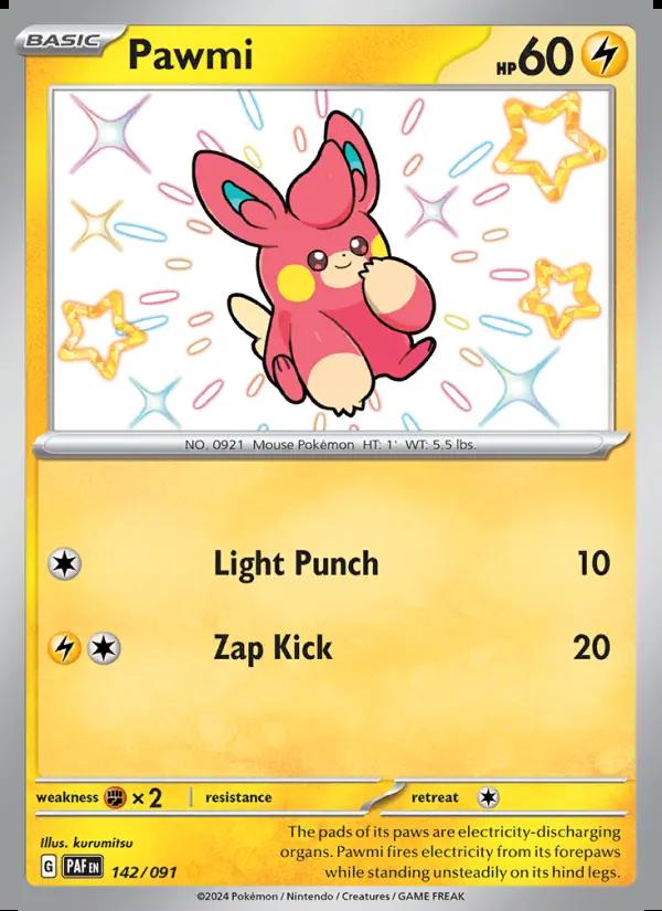 Image of Pawmi Paldean Fates (PAF) #142